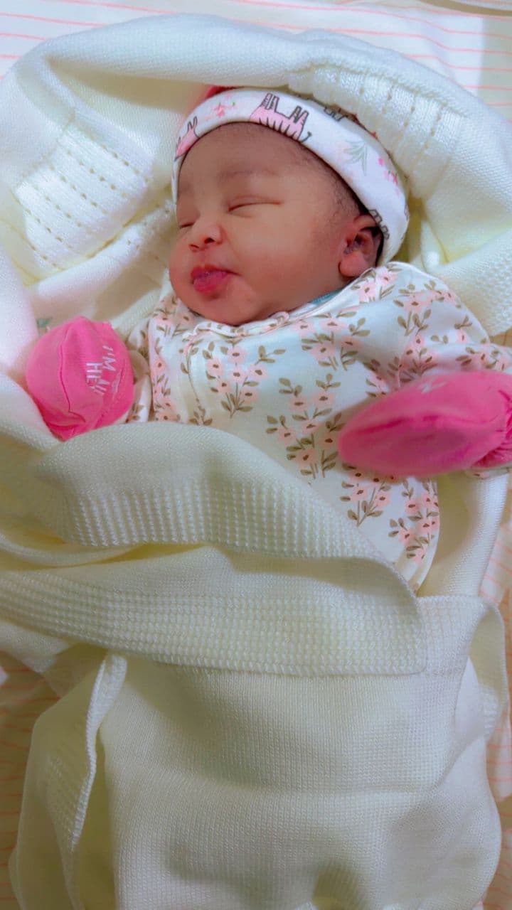 Newborn baby girl at CORE Fertility Clinic